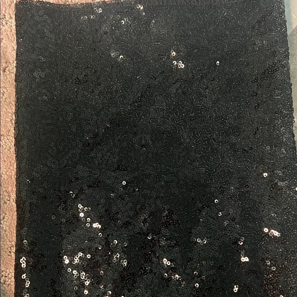 Black Sequin Table Runner